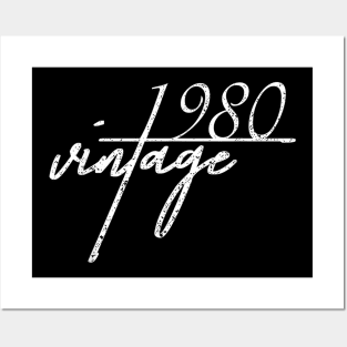 40th Birthday Gift Idea Vintage 1980 Posters and Art